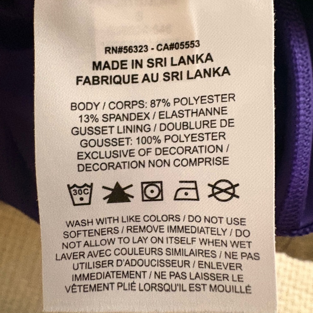 Nike Dri-FIT Womens Yoga 7/8 leggings size small. Purple - Picture 8 of 8